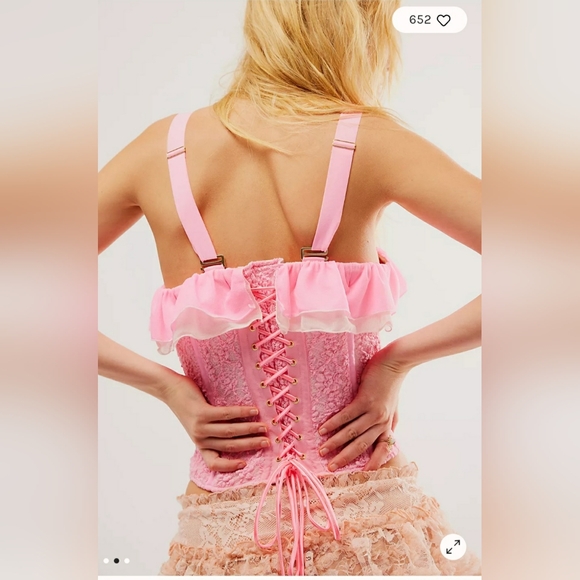 NWT We Are Hah X Free People Seams Like A Princess Corset - Picture 2 of 3